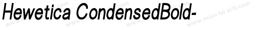 Hewetica CondensedBold字体转换